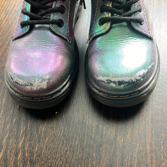 Dr Martens Toddler Boots in multi. Size 11. Wear on toe. - Picture 2 of 4